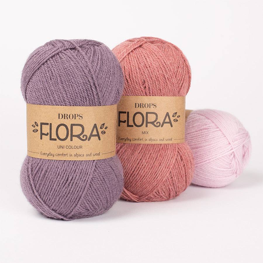 DROPS Flora Mix - 05 Mørkegrå mix