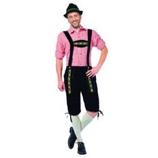 Lederhosen sort - 3/4 del længde