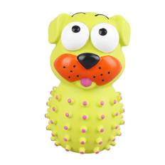 Pet Toys Bite Resistant Oral Cleaning Cute Pet Chew Toy for Dog Entertainment Yellow Bulging Eye