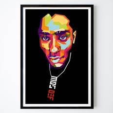 Pop Art Poster: Mos Def WPAP Popkonst av MUHAMMAD RIFQI HABIBI