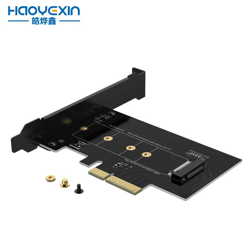 PCIe To M2 NVME Adapter Card PCIe X4 2Port NVME M Key SSD Converter M.2 PCI Express X4 Adapter Expansion Card Riser