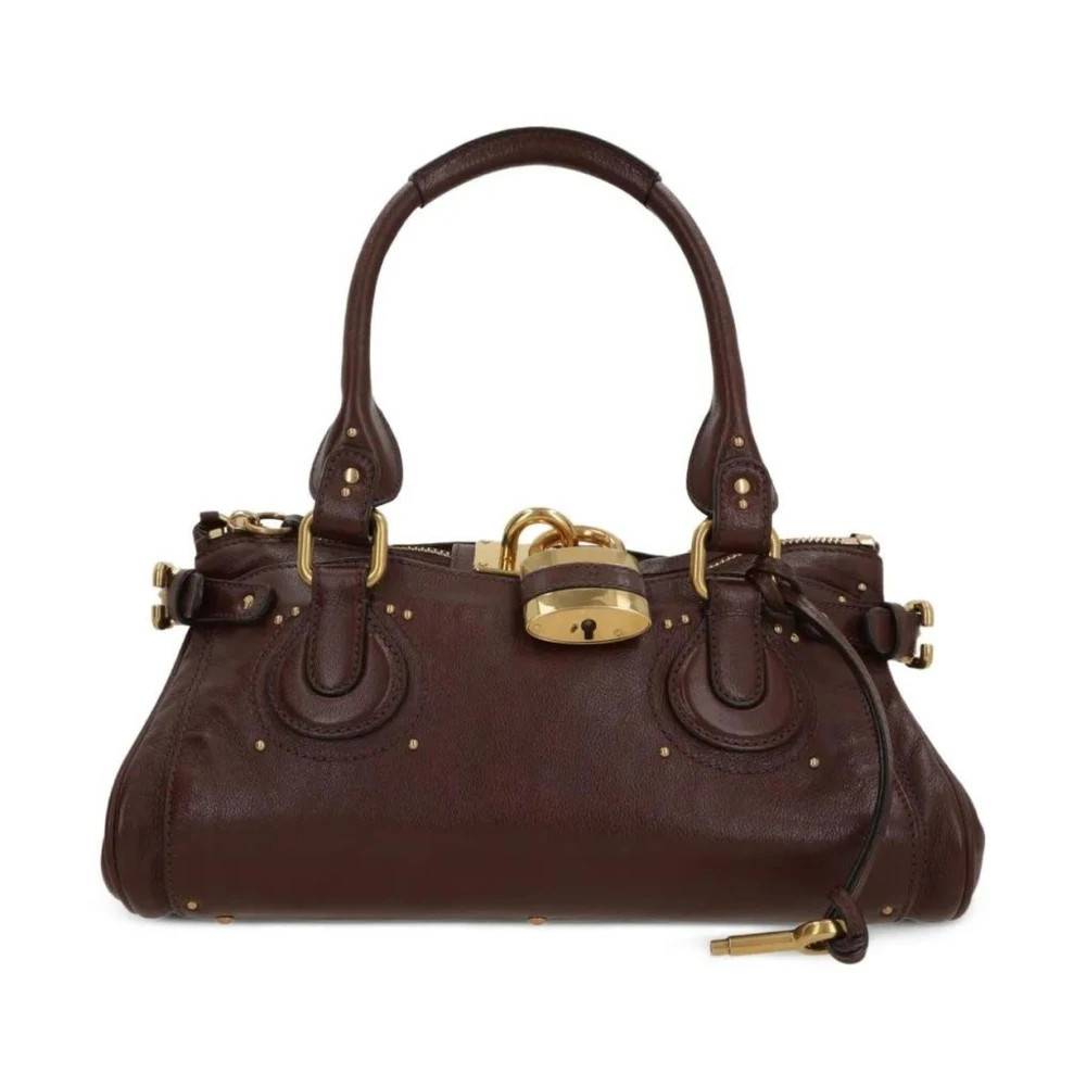 Chloé - Paddington Lock Läder Satchel Bag Väskor - Dam - ONE Size - Läder