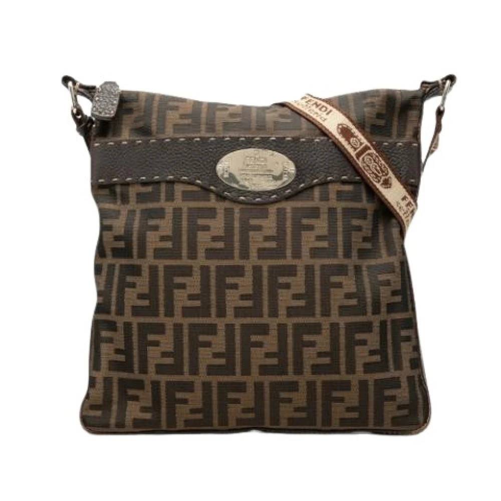 Fendi Vintage Pre-owned Vintage Skuldertaske - Vintage - Dame - Brun - ONE SIZE - Uld