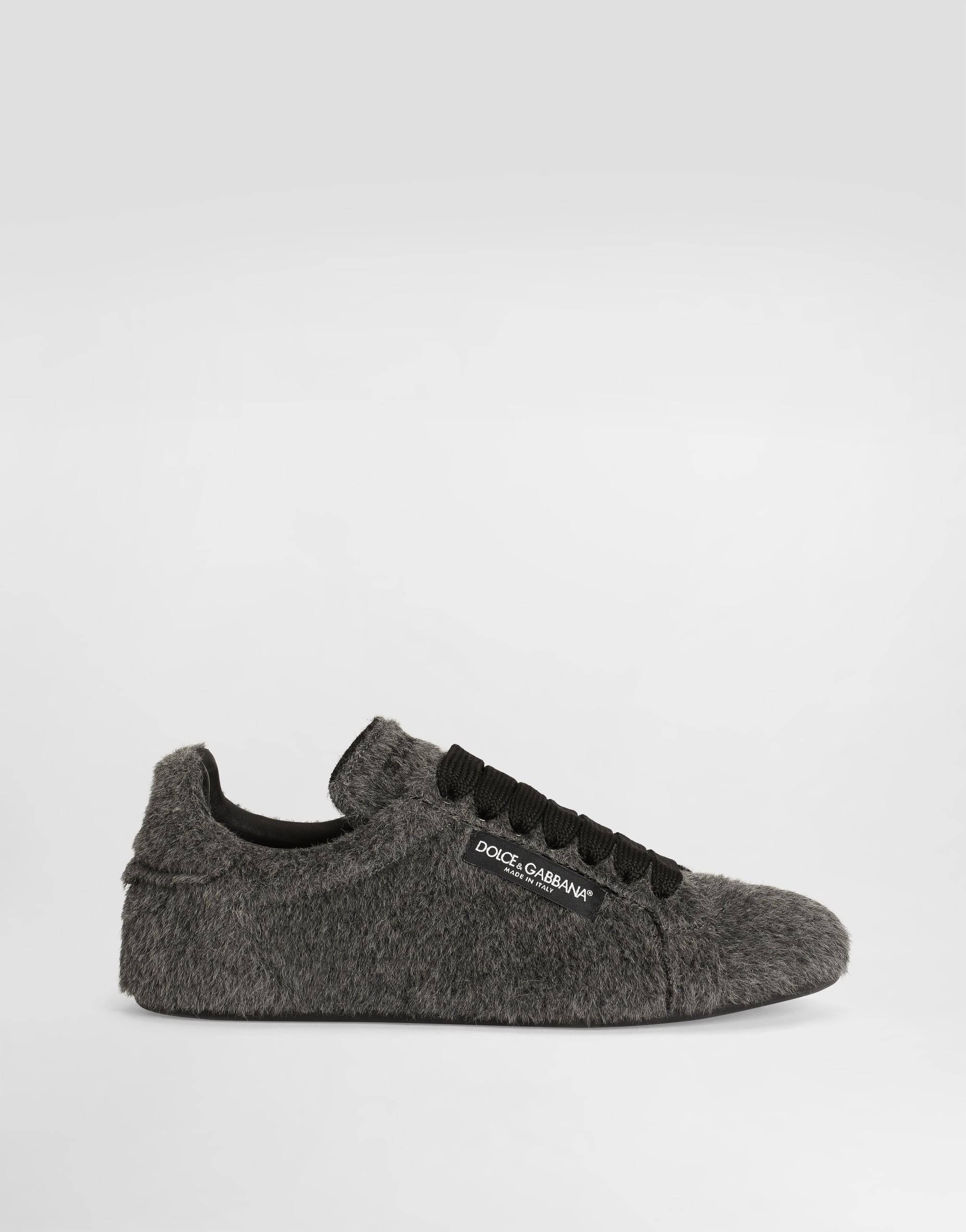 Dolce & Gabbana Alpaca Portofino Soft - Man Sneakers Grey 44