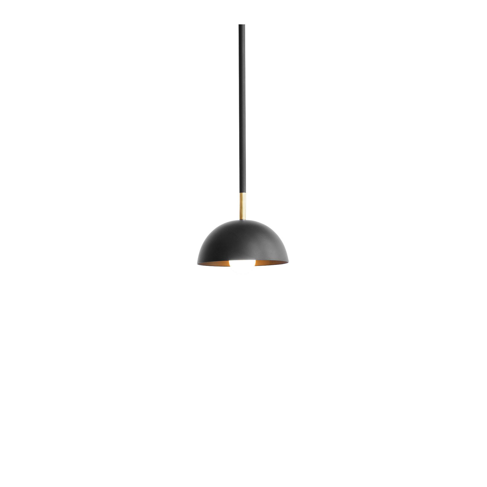 Lambert & Fils - Beaubien Simple Shade, Brass hardware - Pendellampor - Svart