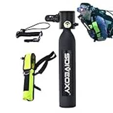 Scuba Tank, Diving Tank Dive Utrustningspaket, MiniScuba Tank syreflaska pump Portable Scuba Tank 0,5 l Scuba Cylinder, andningsskydd syretank Scuba Diving Tank dykflaska