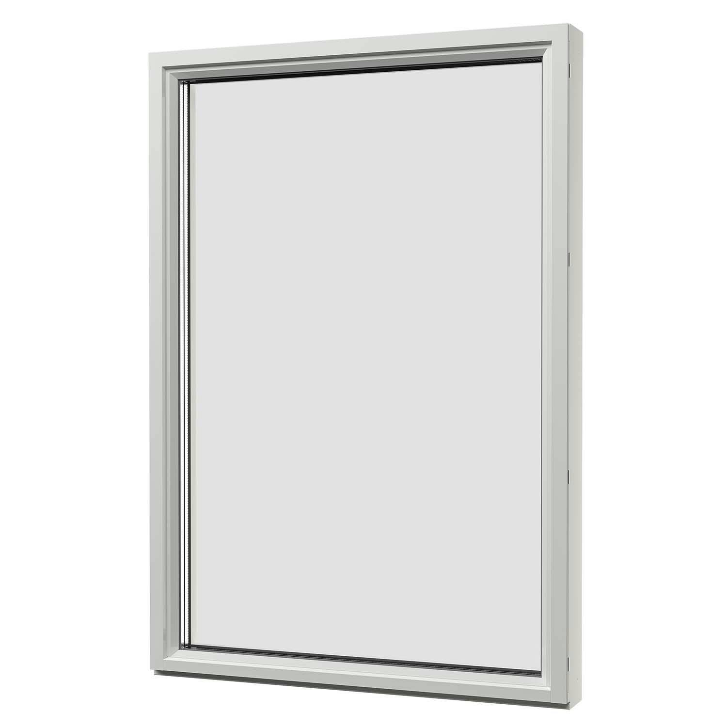 Fast Fönster Svenska Fönster Aluminiumbeklätt Trä 3-Glas BxH: 60x60 cm
