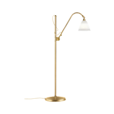 BESTLITE BL3 Floor Lamp - Ø16 (S) Brass, Lamp Shade: Bone China, Colour & Finish: Bone China