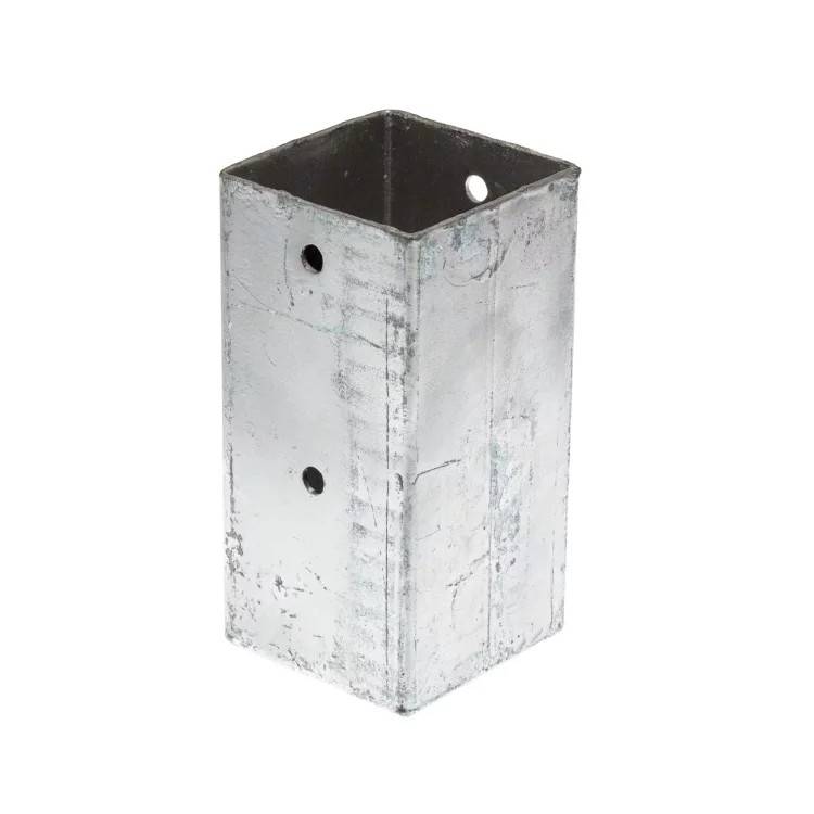 Hortus stolpefod t/jordskrue 7,6x15x7,6 sølv 802-421