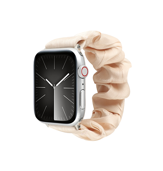 Apple Watch (38/40/SE/41/42mm) - Scrunchie Dame Rem - Fersken