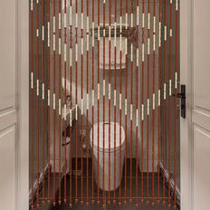TEMU Bamboo Bead Door Curtain Wood Fly Curtain Room Window Blind 90*175cm