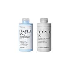 Olaplex No.4C Djuprengörande schampo och No. 5 Conditioner Duo