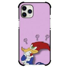 Woody Woodpecker Phone Case For iPhone Samsung Galaxy Pixel OnePlus Vivo Xiaomi Asus Sony Motorola Nokia - Woody Woodpecker Thinking Lavender Background