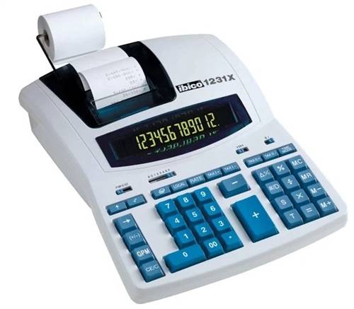 Ibico bordregnemaskine 1231X med strimmel ( udsolgt ).