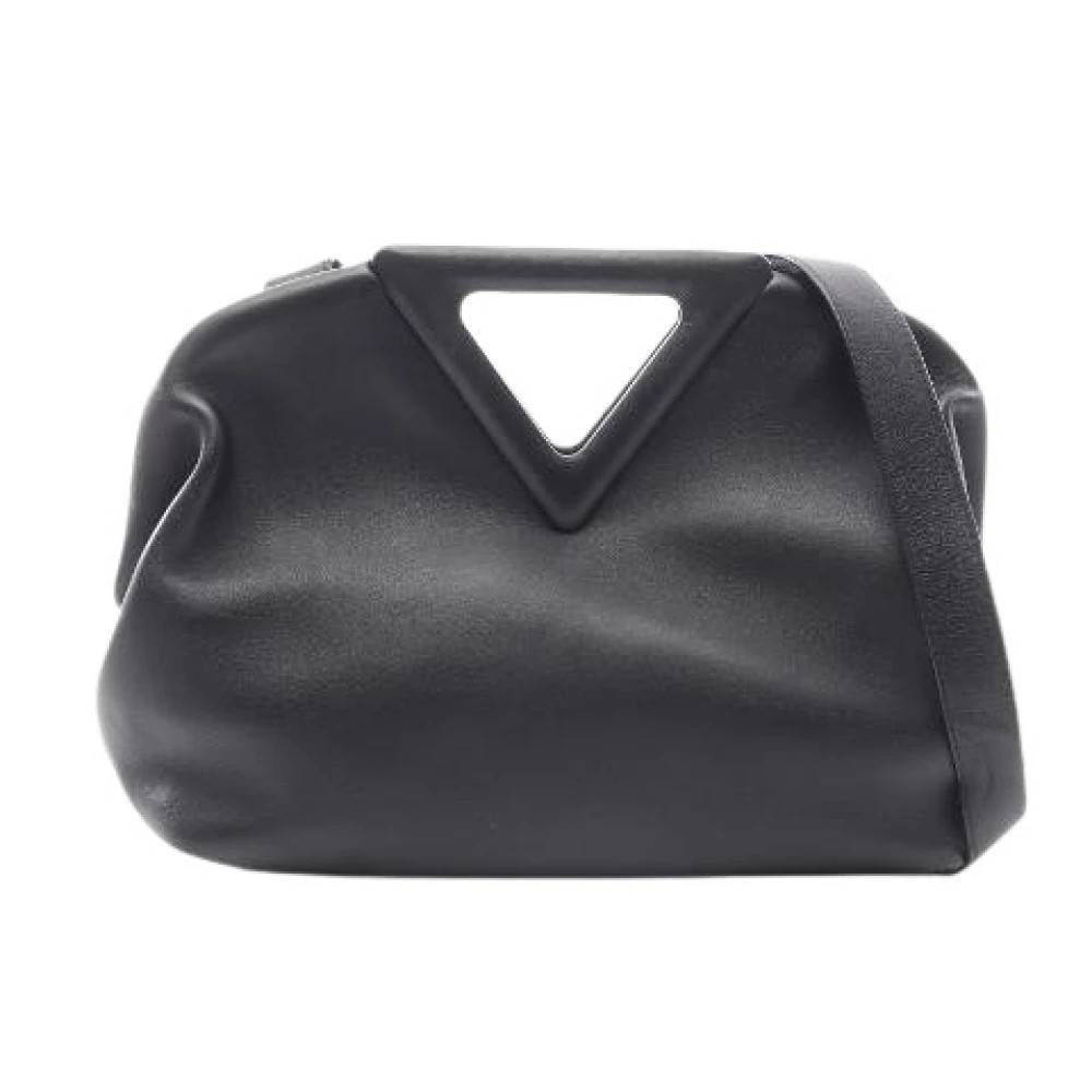 Bottega Veneta Vintage - Pre-owned Point Medium Läder 2Way Axelremsväska Vintage - Dam - ONE Size - Läder