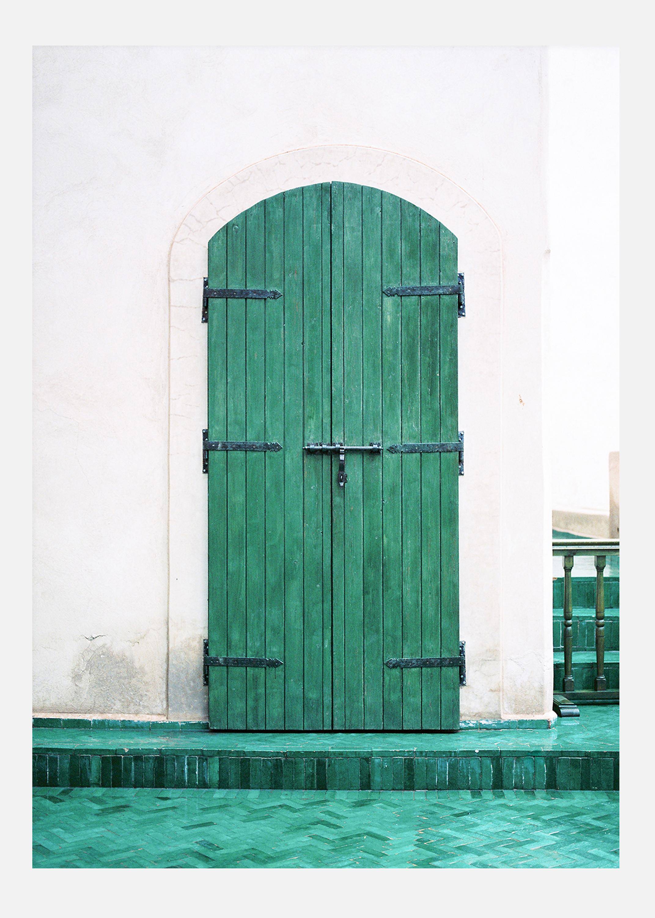 Marrakesh Green Door Canvastavla (30x40 cm)