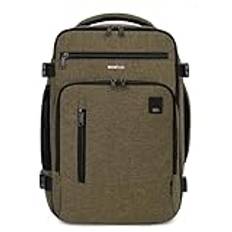 ECOHUB Ryanair kabinväska 40x20x25 Travel Handbagage Ryggsäck Återvunnen PET miljövänlig Väska för bagage under sätet 20L Patented(Brun)