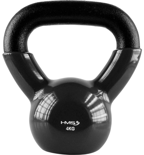 Northix Cast Iron Kettlebell, 4 Kg – Black Träningsutrustning Black - 4 kg