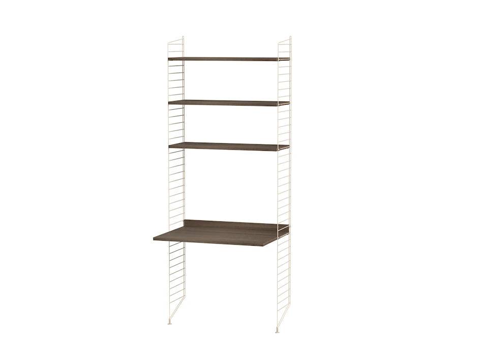 Kontor, bundle A fra String Beige - valnød - Jacobsen Plus