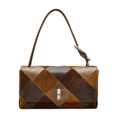 Marc Jacobs, Tasker , Dame, Brun, ONE SIZE, Uld, Brun læder skuldertaske