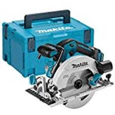 Makita DHS680ZJ 18 V Lithium bürstenlose Kreissäge, 165 mm blank, inkl. MakPac DHS680Z, blau