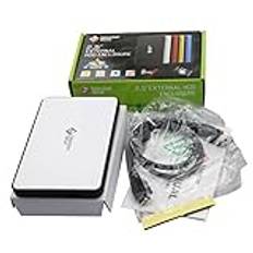 MasterStor hårddisk 2,5 cm SATA extern hårddisk USB 3.0 bärbar extern hårddisk supersnabb för Mac bärbar dator och PC Mac hårddisk vit 320GB Vitt