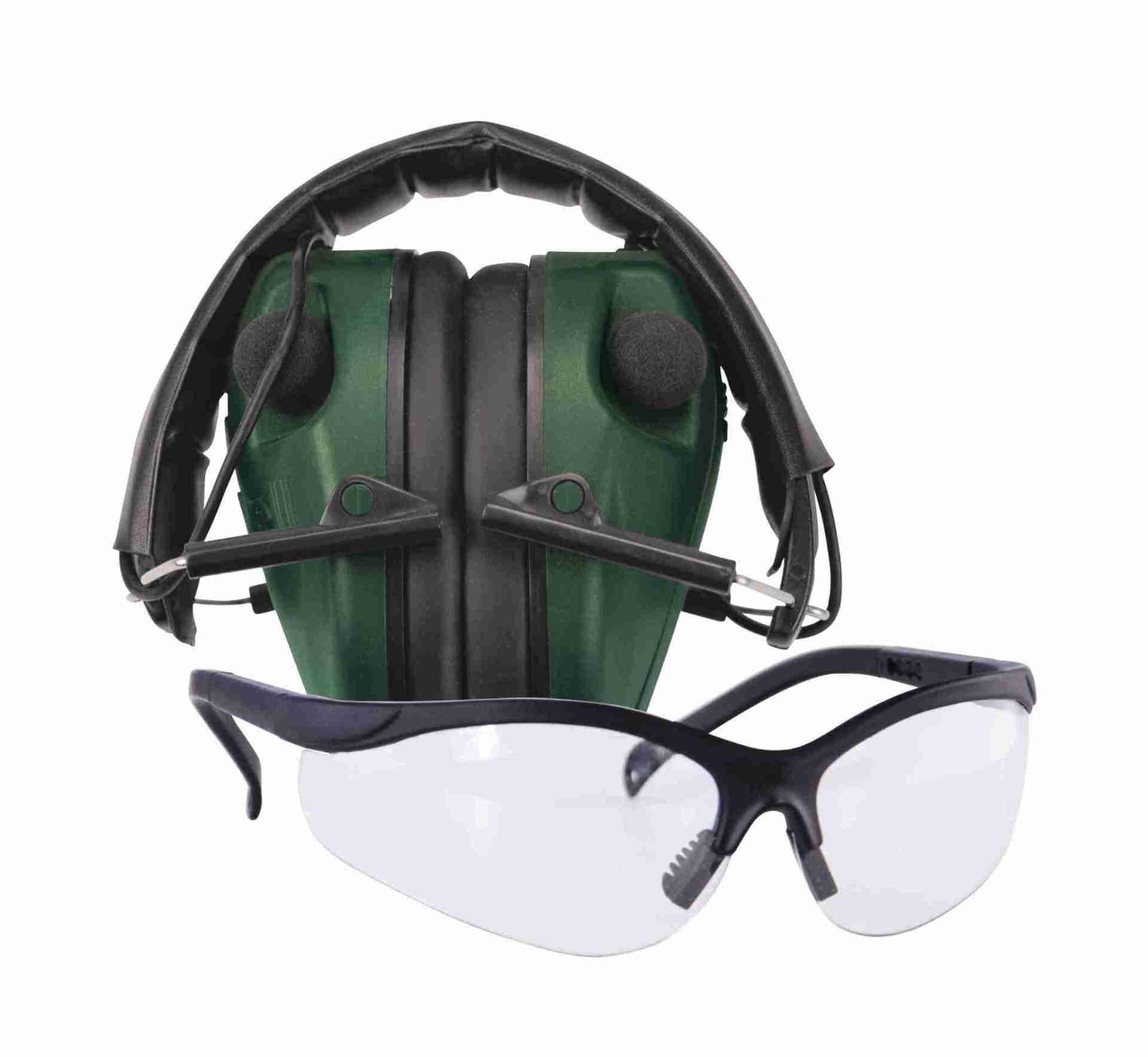 Caldwell E-Max Lo Pro Elec Muff w/Shooting Glasses