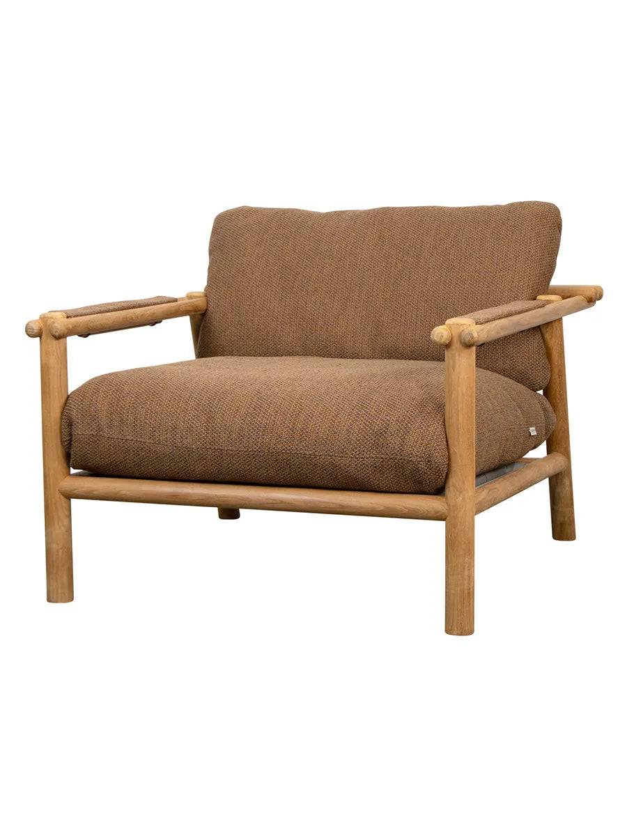 Sticks Loungestol, teak fra Cane-line Umber Brown, Cane-line Rise - Jacobsen Plus