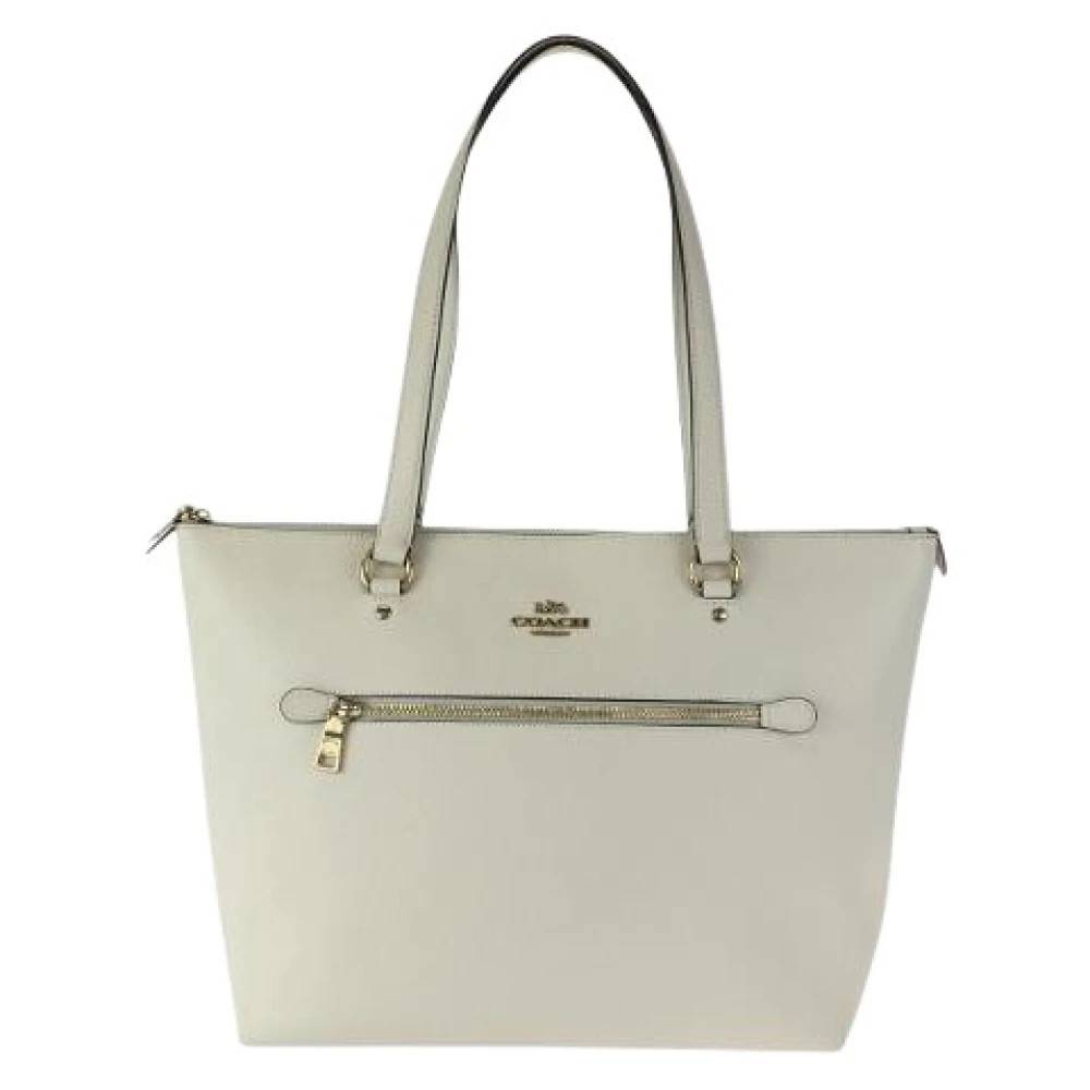Coach Pre-owned Pre-owned Gallery Læder Tote Bag - Vintage - Dame - Beige - ONE SIZE - Læder