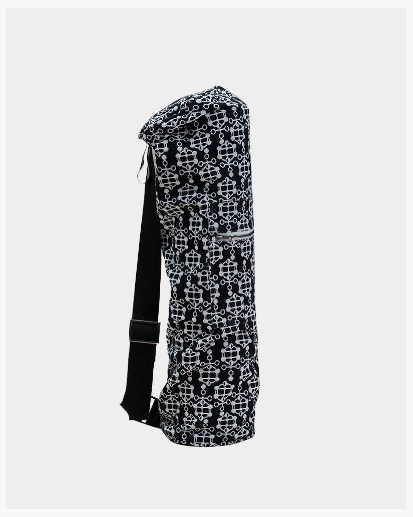 Yogaväska Ann Ringstrand for Yogiraj Yoga Mat Bag, black pattern