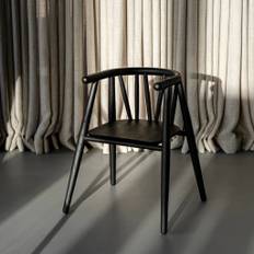 Oaklings Storm Kids Chair Black Stained Oak
