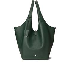 Polo Ralph Lauren - Polo Play stor totebag - dam - läder - one size - Grön
