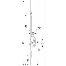 Fix Rationel - til profilcylinder kantstanglås 6151/2621