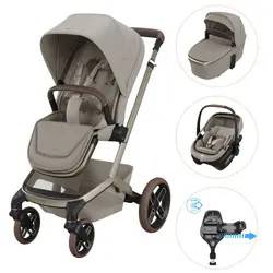 Maxi-Cosi Fame Duovagn Inkl. Coral Slide Pro Babyskydd Och Familyfix Slide Pro Bas - Sapphire Sand