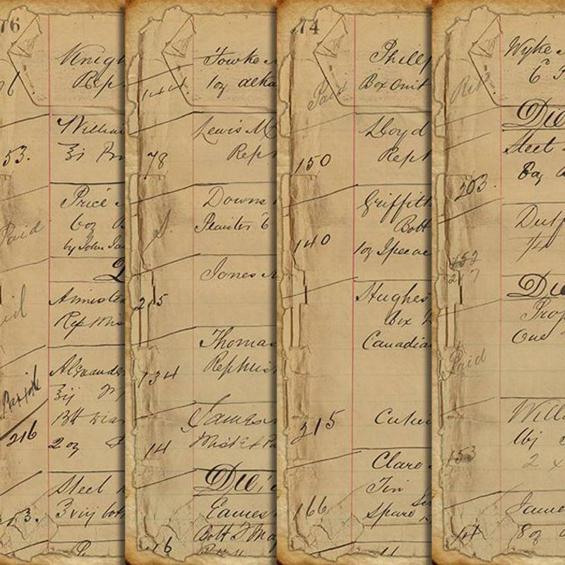7 sorters vintage material papper gör-det-själv scrapbooking skräpdagbok bas collage inslagning dekorationsmaterial papper - F 4 ark 1 påse