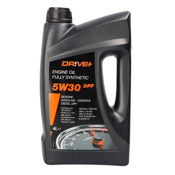 Motorolja Driveplus 5W-30 C3 Dpf 4L - cadillac, honda, dacia, land rover, fisker, jeep, subaru, volvo, ssangyong, suzuki, saab, renault, infiniti, dod
