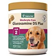 NaturVet GLUCOSAMINE - DS Plus MSM and Chondroitin Soft Chews for Dogs 120 COUNT