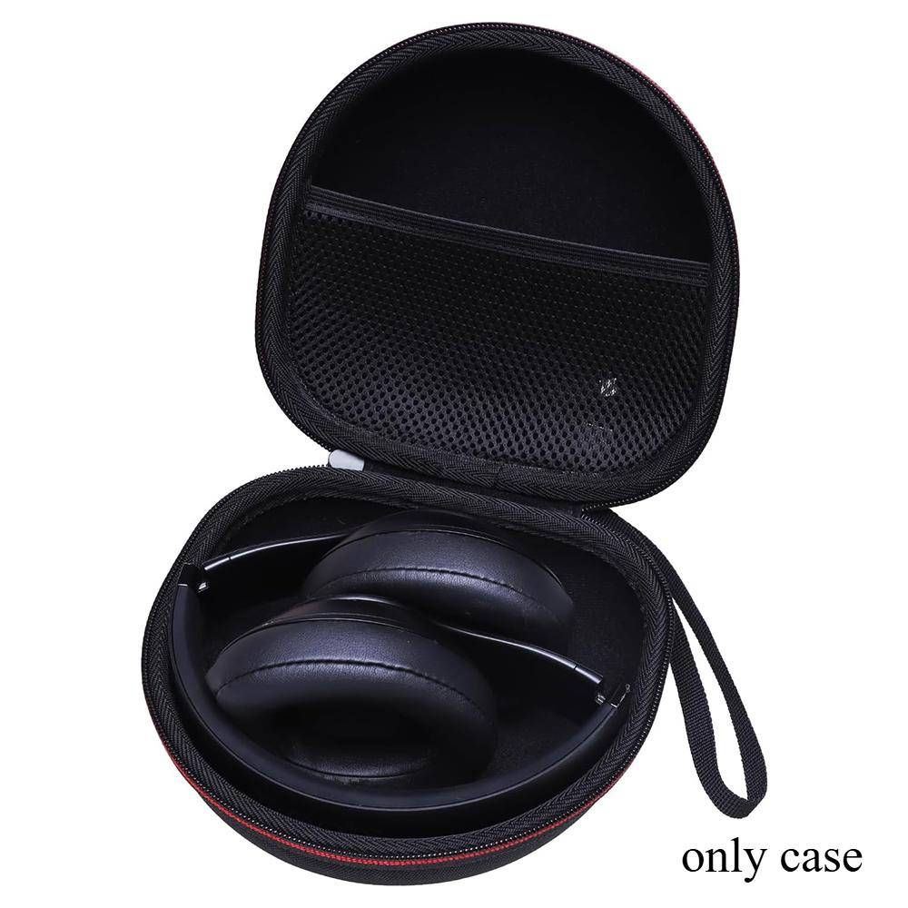 Hårt Hörlursfodral för BERIBES TOZO KVIDIO Beats Soundcore Anker Brusreducerande Over-Ear Hörlurar Väska svart