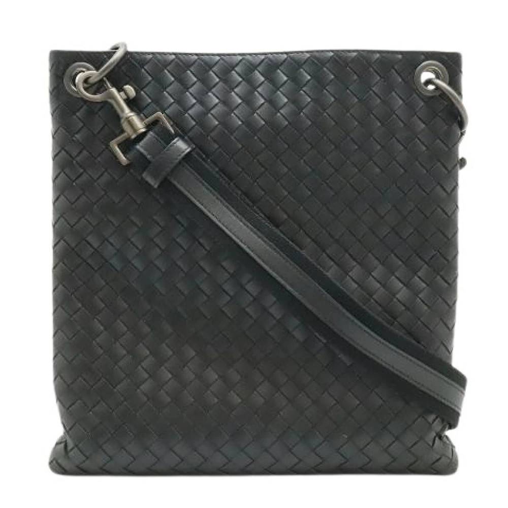 Bottega Veneta Vintage - Pre-owned Intrecciato Läder Axelremsväska Vintage - Dam - ONE Size - Läder