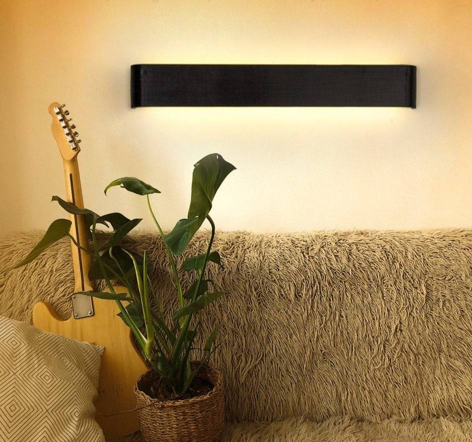 WallTruth LED Vägglampa - Modern Design för Alla Rum - Svart / 14cm / Varm vit