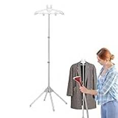 Steam Rack For Clothes, Steamer Stand, Folding Telescopic Clothes Steamer Holder, Hanger For Steaming Clothes With Ironing Gloves For Hotels, Clothing Stores, And Factories