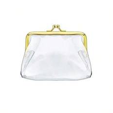 Mini-pengapåsar Busskort Järnmunklämma Kredit-ID-kort Liten plånbok Korthållare Transparent handväska Byt handväska Plånbok Plånbok Plånbok Miniplånbo - Multifärgad (Transparent-guld,Transparent-Silver)