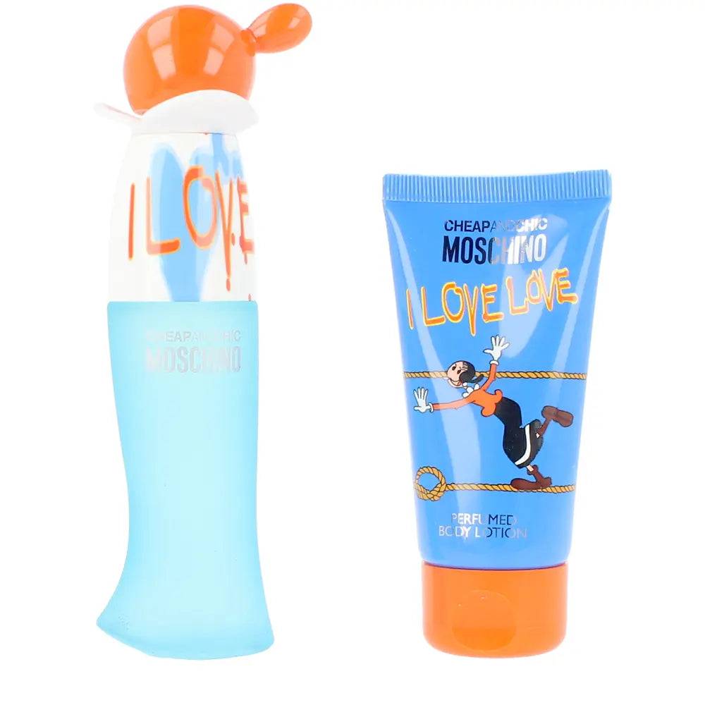Moschino Billigt och chic I Love 2 delar box set
