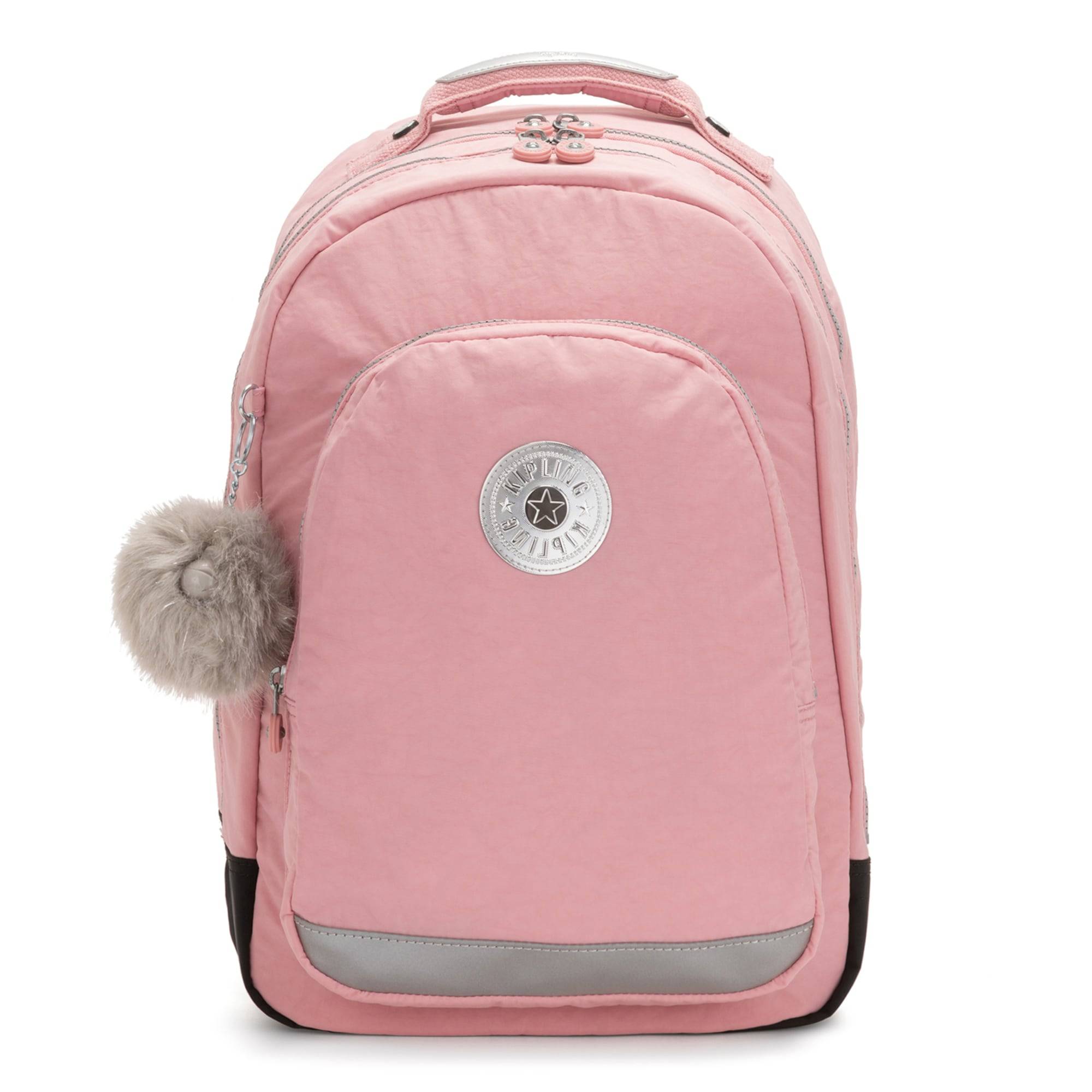 KIPLING Taske 'Back to School Class Room'  grå / lys pink / sort / sølv