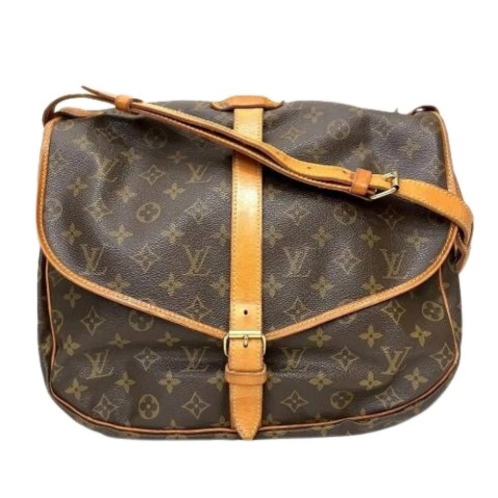 Louis Vuitton Vintage Pre-owned Vintage Skuldertaske - Vintage - Dame - Brun - ONE SIZE - Uld