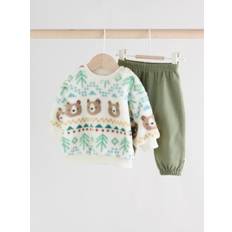 Next Baby fleece top og joggingbukser'sæt (0mdr.-2år)