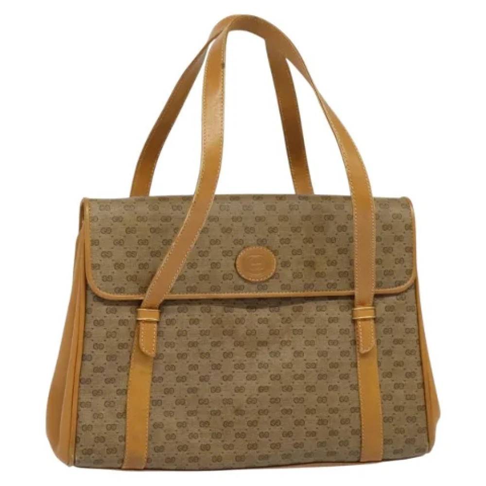 Gucci Vintage Pre-owned Laeder hndtasker - Vintage - Dame - Beige - ONE SIZE - Uld