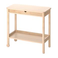 IKEA - RÖNNINGE rullebord, birk, 78x39 cm