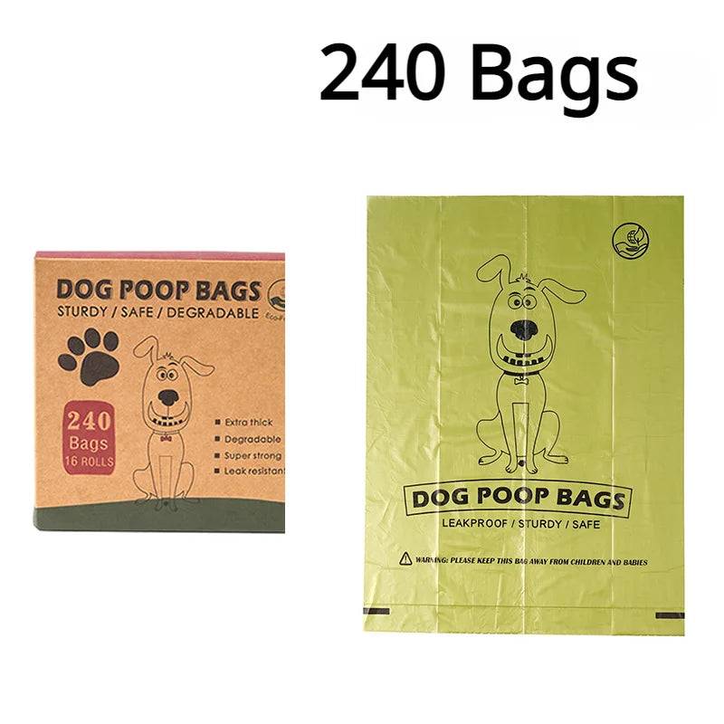 Biodegradable Dog Poop Bags with Dispenser - 16 Rolls Green