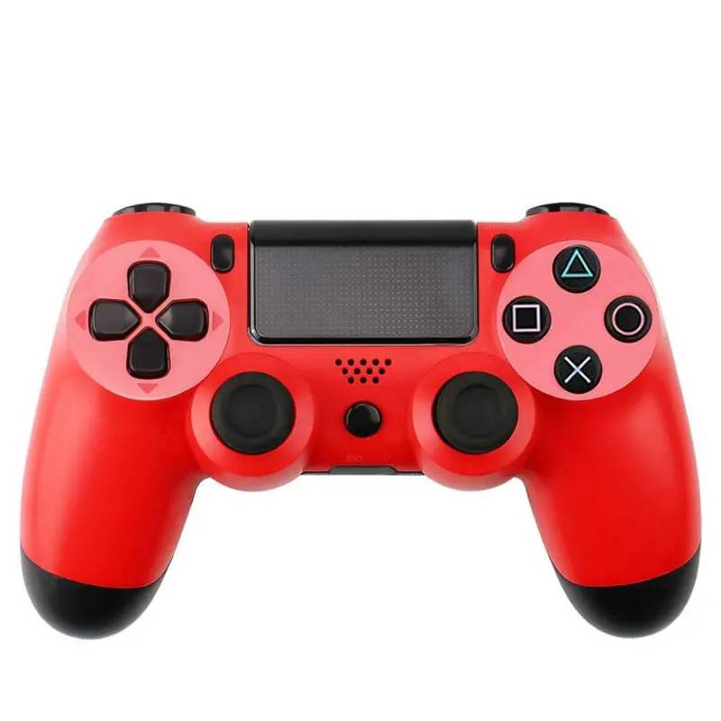 Trådløs Controller til PS4 - Rød, inkl. PS4 Oplader Kabel.